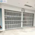 Transparent Polycarbonate Slat Aluminium Folding Door